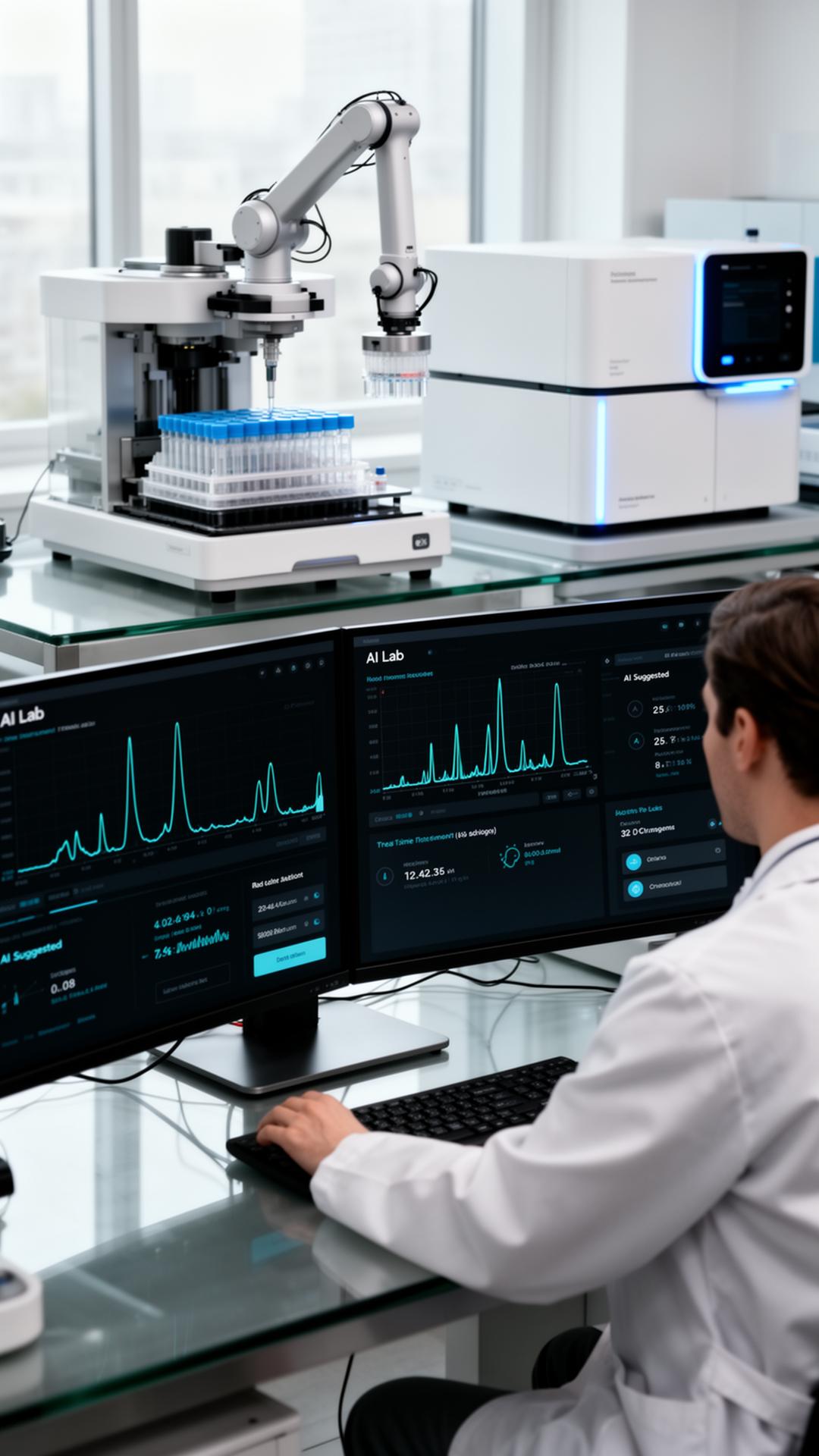 AI operator in a research laboratory